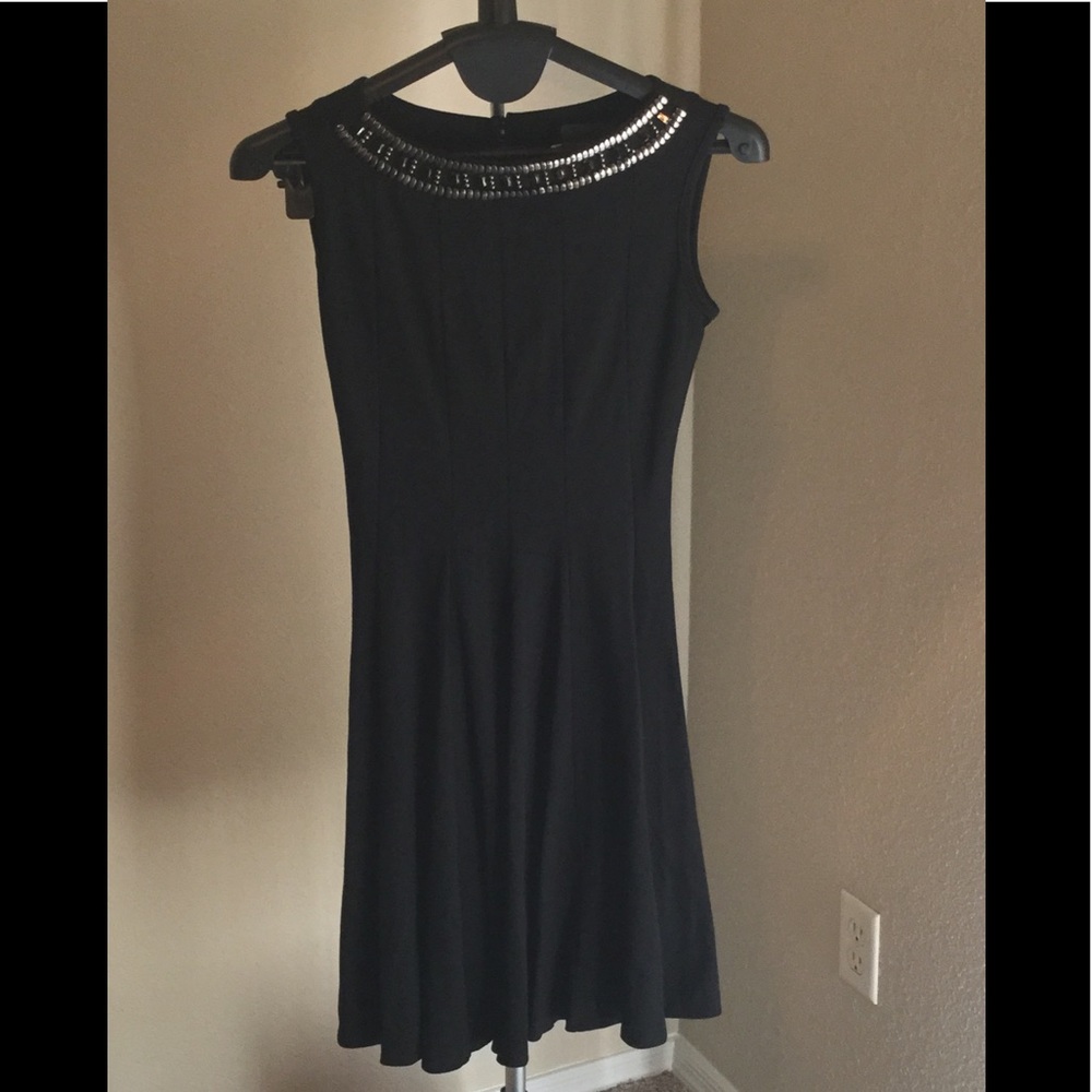 HAANI Black Studded Dress